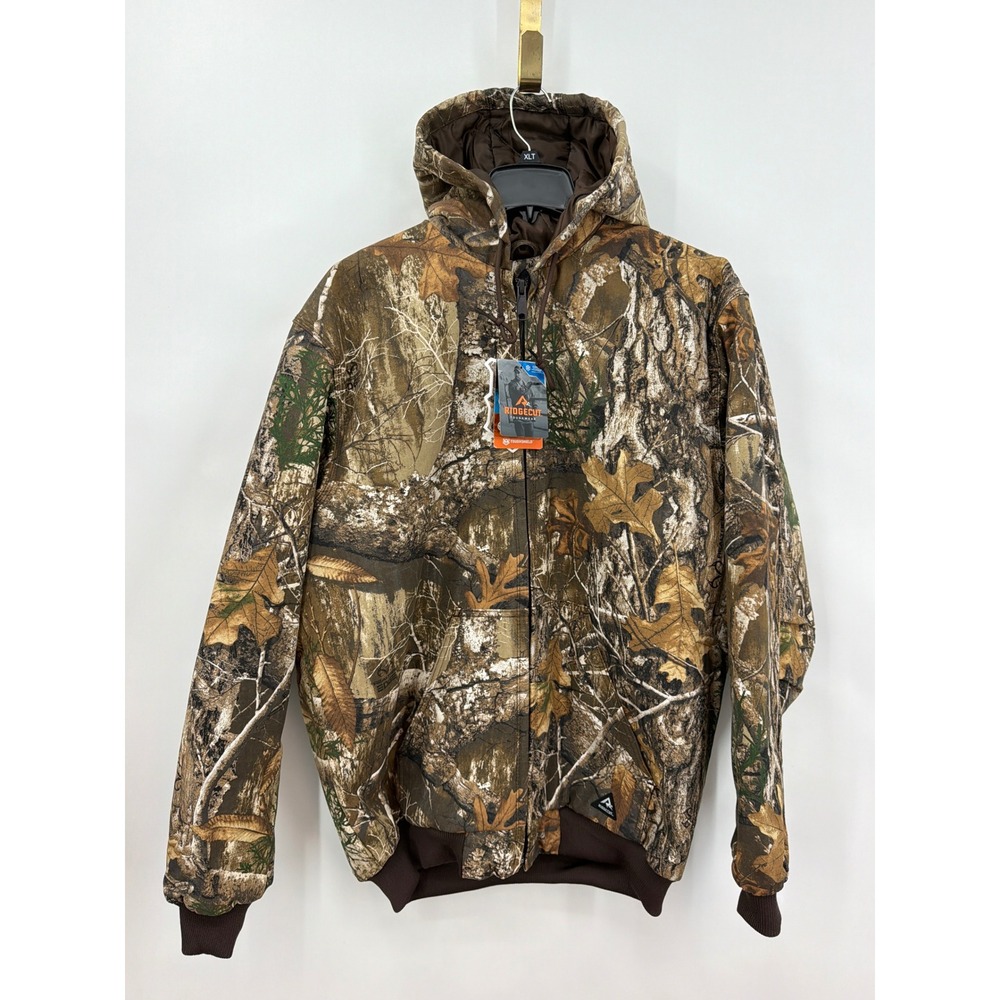 Ridgecut Toughwear Mens XLT Camo Hooded Work Jacket TRJ51EDG Toughshield New